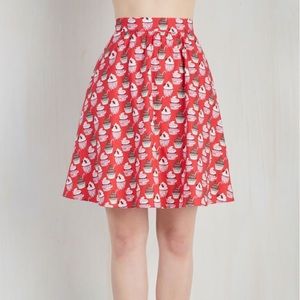 ModCloth Baking Spirits Bright Skirt